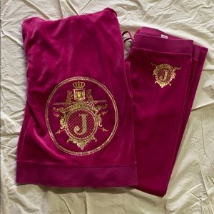 Juicy Couture Fuchsia Tracksuit Set